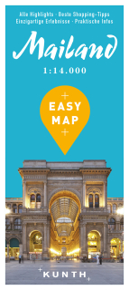 Miláno Easy Map 1:14t (Taliansko) mapa mesta Kunth / 2018