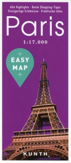 Paríž Easy Map 1:17t (Francúzsko) mapa mesta Kunth / 2017