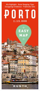 Porto Easy Map 1:15t (Portugalsko) mapa mesta Kunth / 2018