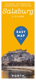 Salzburg Easy Map 1:15t (Rakúsko) mapa mesta Kunth / 2018