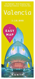 Valencia Easy Map 1:16t (Španielsko) mapa mesta Kunth / 2019