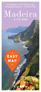 Madeira Easy Map 1:75t (Portugalsko) skladaná mapa Kunth / 2017