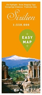 Sicília Easy Map 1:500t (Taliansko) skladaná mapa Kunth / 2019