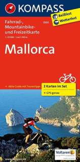 KOMPASS 3500 Mallorca Cyklo 2 SET 1:70t cykloturistická mapa