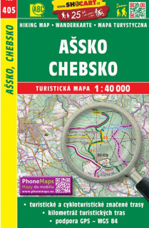 405 Ašsko, Chebsko turistická mapa 1:40t SHOCart