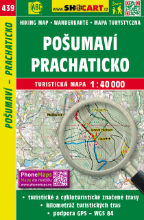 439 Pošumaví, Prachaticko turistická mapa 1:40t SHOCart