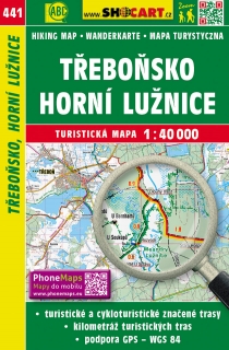441 Třeboňsko, Horní Lužnice turistická mapa 1:40t SHOCart