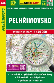 444 Pelhřimovsko turistická mapa 1:40t SHOCart