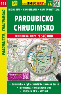 448 Pardubicko, Chrudimsko turistická mapa 1:40t SHOCart