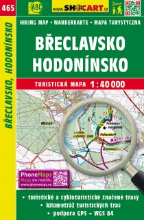 465 Břeclavsko, Hodonínsko turistická mapa 1:40t SHOCart