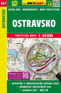 467 Ostravsko turistická mapa 1:40t SHOCart