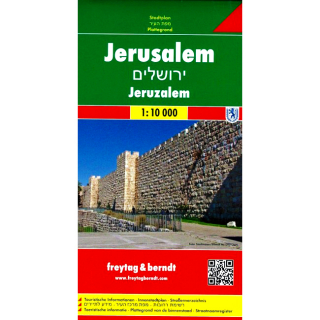 Jeruzalem 1:10tis, 1:4,5tis (Israel,Izrael) mapa mesta FreytagBerndt
