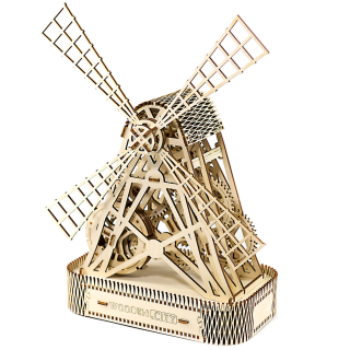 Veterný mlyn (Wind mill) 3D mechanický drevený model