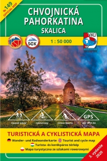 VKU149 Chvojnická pahorkatina, Skalica 1:50t turistická mapa VKÚ Harmanec / 2020