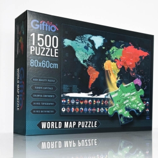 Svet mapa puzzle Gift / 1500 dielikov