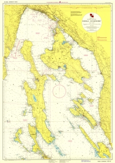 nástenná mapa  Rijeka Kvarnerič, 1:100tis námorná  mapa lamino, lišty