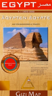 Egypt 1:1,3mil geografická skladaná mapa