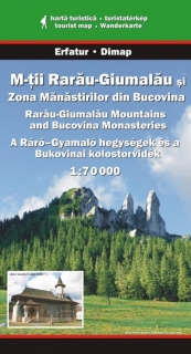 Muntii Rarau-Giumalau, Bucovina 1:70t turistická mapa 