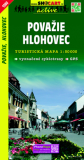 1080 Považie, Hlohovec turistická mapa 1:50t SHOCart