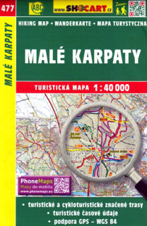 477 Malé Karpaty turistická mapa 1:40t SHOCart