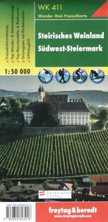 WK411 Steirisches Weinland, Südwest-Steiermark 1:50t turistická mapa FB