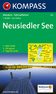 KOMPASS 215 Neusiedler See 1:50t turistická mapa